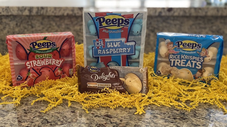 new Peeps packages on counter