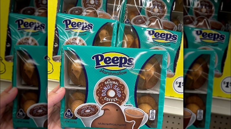 A package of Peeps Original Donut Shop Marshmallow Chicks.