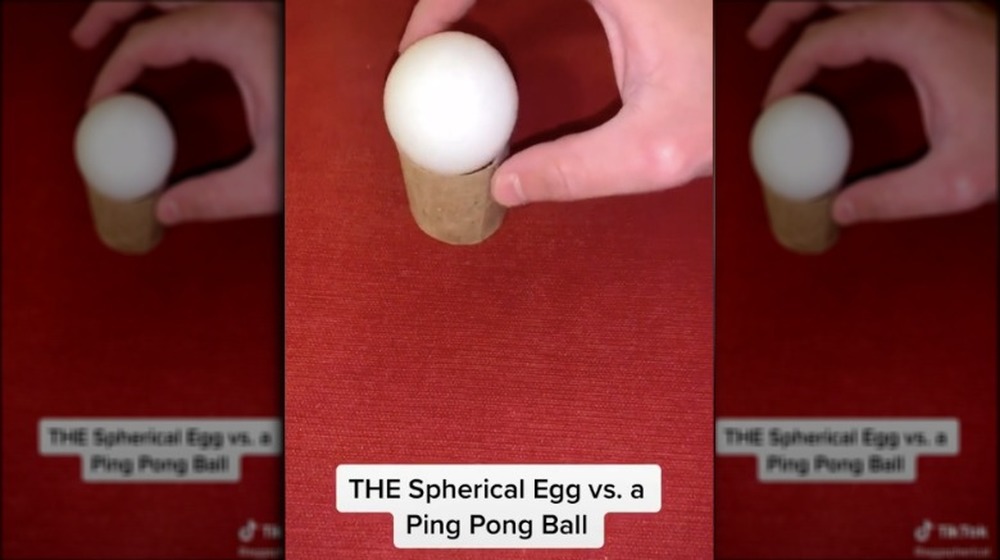 perfectly spherical egg on TikTok