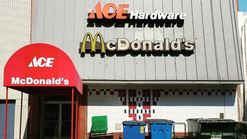 Rear entrance of Ace Hardware/McDonald's in Washington, D.C.