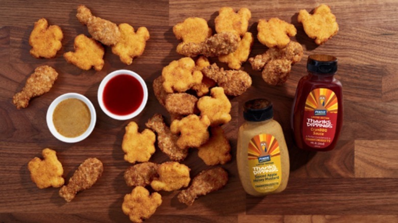 Perdue Thanksnuggets with Thanksdipping sauces