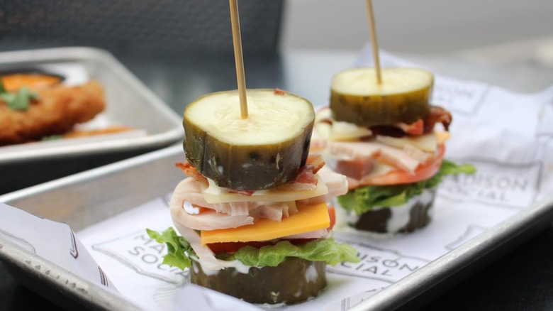 Pickle slider appitizer