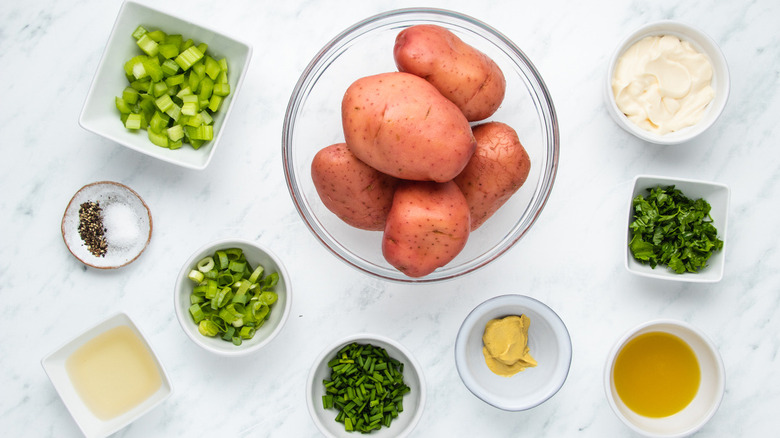 red potato salad ingredients