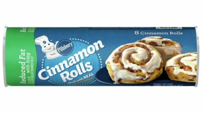 can of reduced fat cinnamon rolls