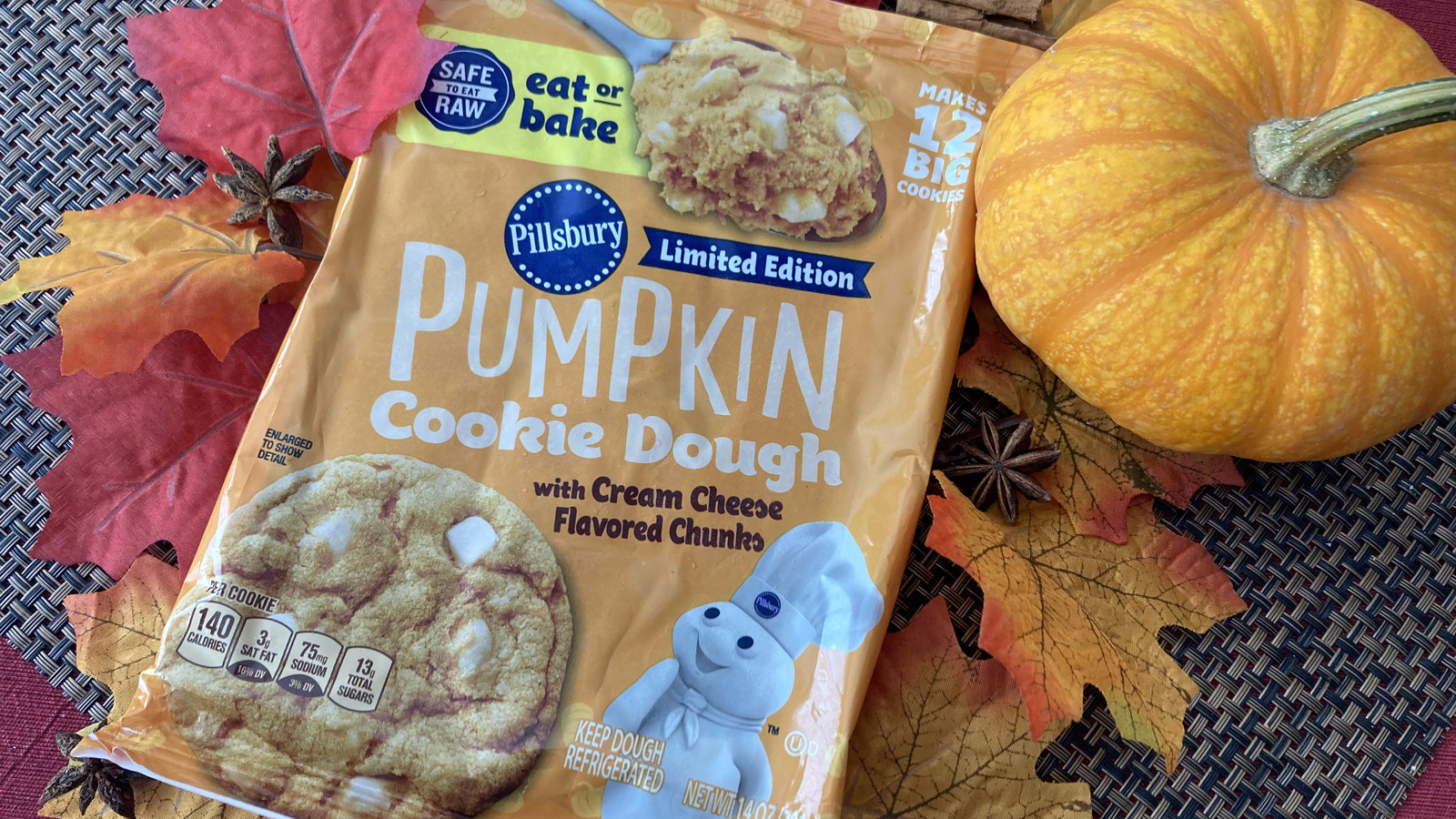 Pillsbury's Pumpkin Cookies Are Filled With Cream Cheese Chips, So We Know  What We're Baking Later