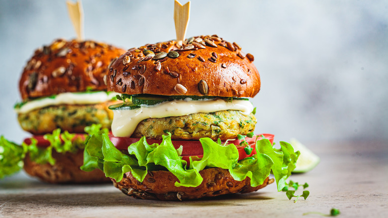 plant-based burgers