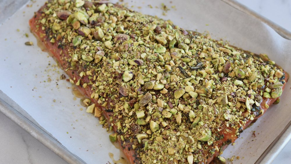 pistachio crust for pistachio-crusted salmon