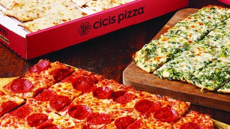 Cici's thin crust pepperoni 