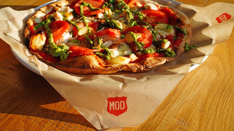 a pizza from MOD