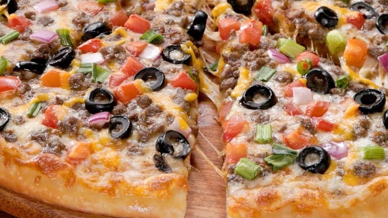 Papa Murphy's loaded thin crust 