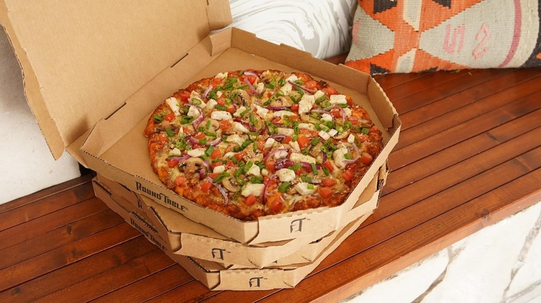 Round Table Pizza in box 