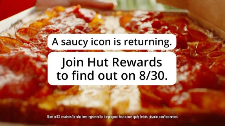 Pizza Hut teaser tweet image