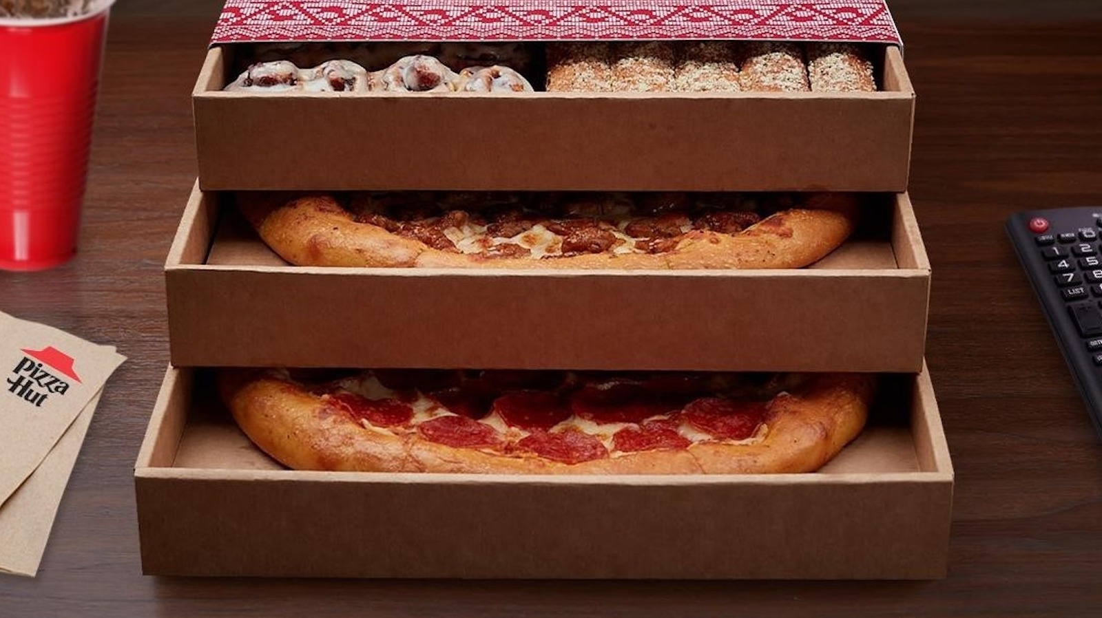 What diet? Pizza Hut debuts triple decker pizza box