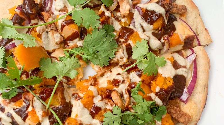 pizza with butternut squash