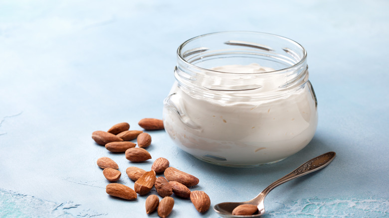 Almonds and almond yogurt