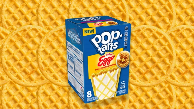 Pop-Tarts box on waffle background