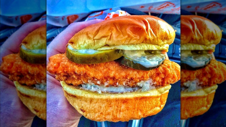 Popeyes Flounder Fish Sandwich