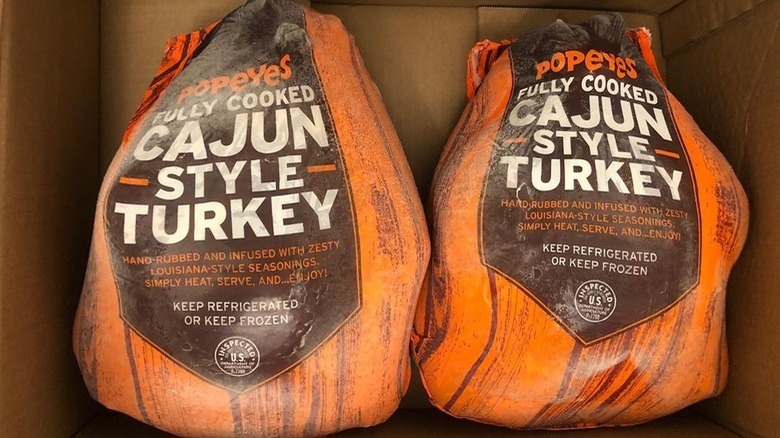 A pair of Popeyes Cajun Style Turkeys