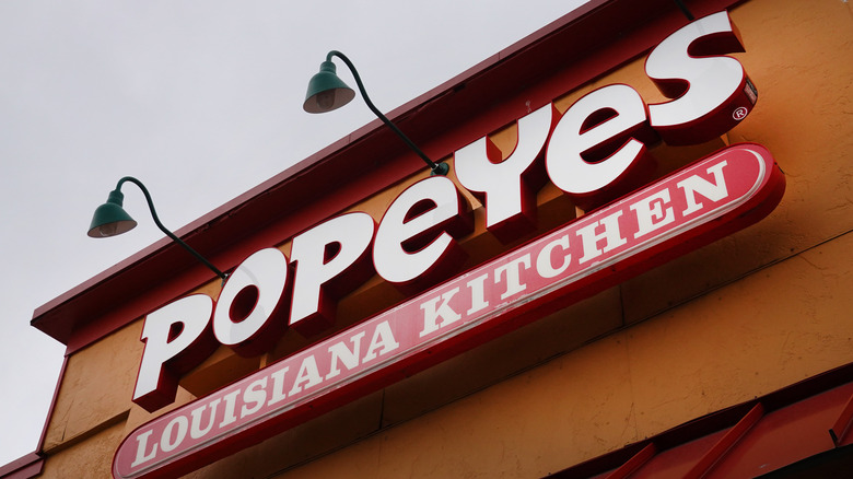 Popeyes sign