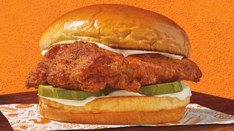 Popeyes blackened chicken sandwich