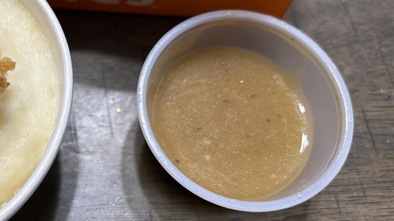 cup of gravy from Popeyes 