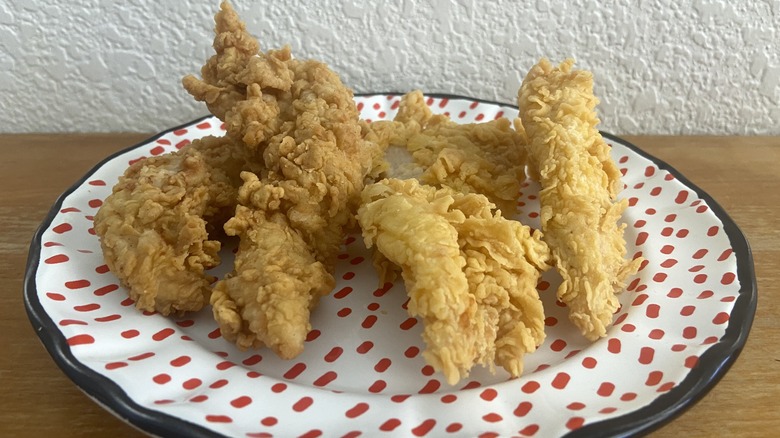 six tenders on small plate