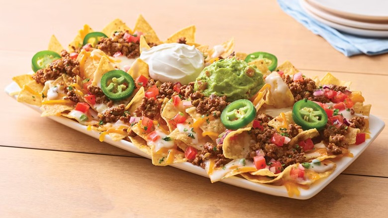 plate full of nachos