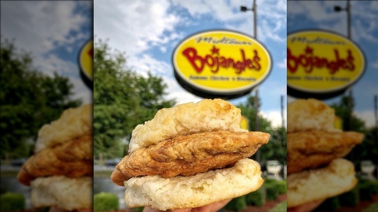 Bojangles' Cajun chicken filet biscuit