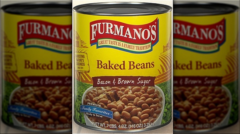 Furmano's baked beans can