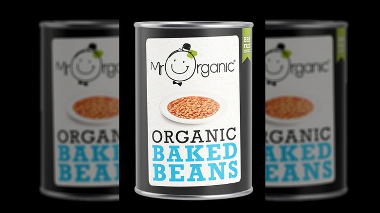 Mr. Organic baked beans can