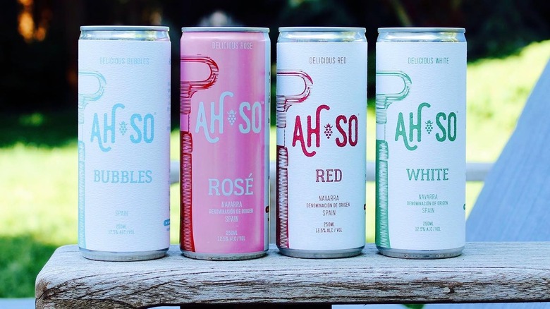 Cans of Ah-So Wine