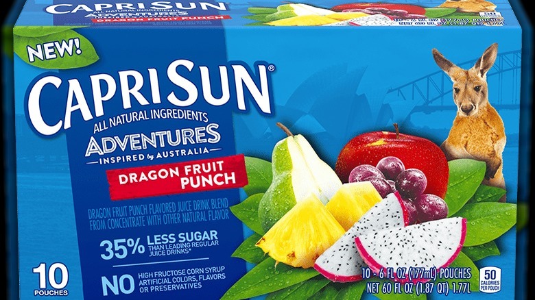 A box of Dragon Fruit Punch