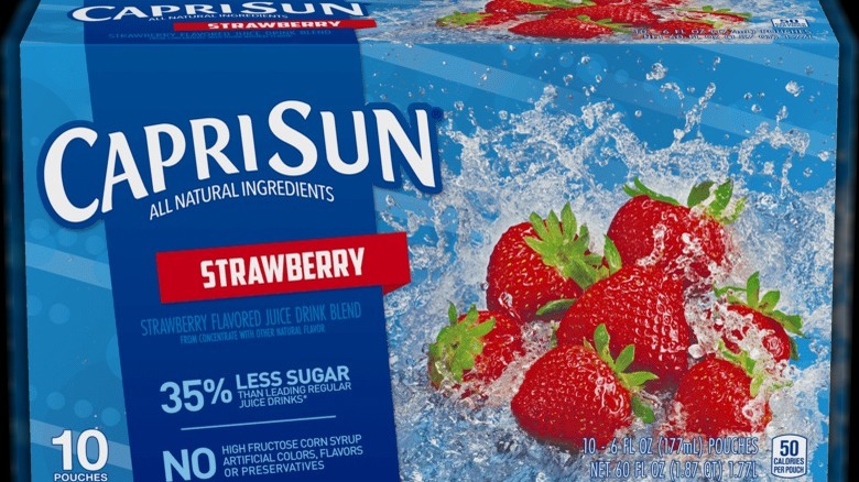 A box of Strawberry Capri Sun