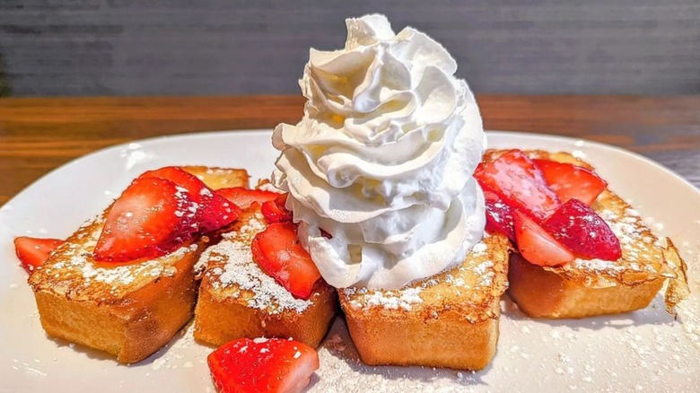 french toast whipped cream berries