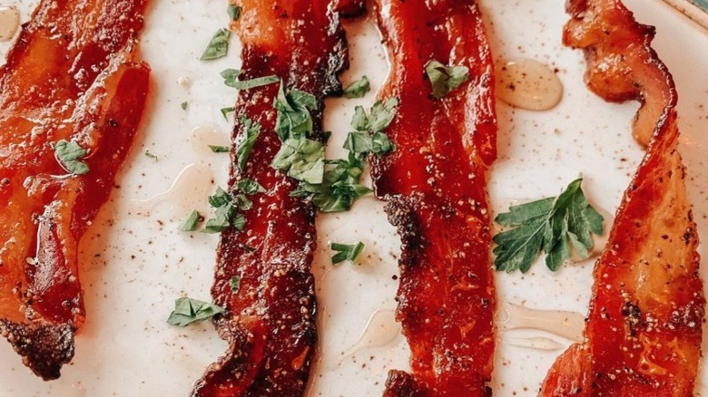 bacon with parsley