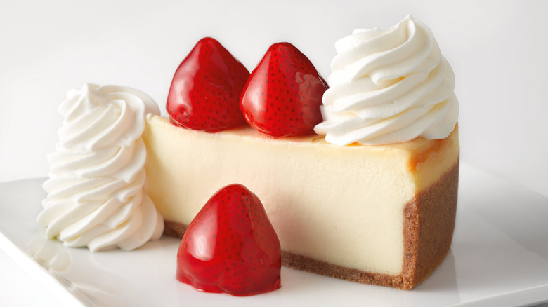 Cheesecake Factory's Fresh Strawberry Cheesecake.