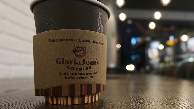 Gloria Jean's coffee cup