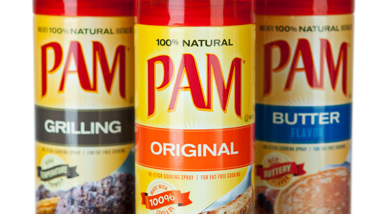 Pam original, grilling, and butter flavor Cooking Sprays