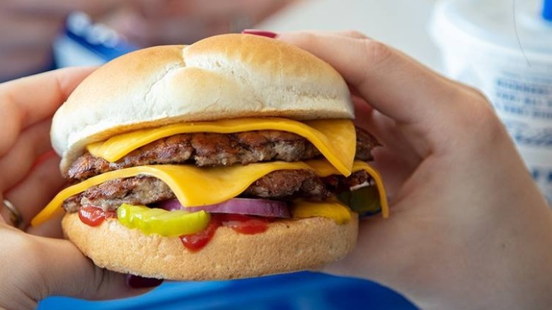 Culver's "The Original" ButterBurger with double meat and cheese