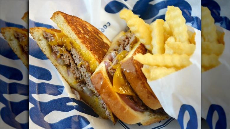 Culver's Sourdough Melt sandwich with crinkle cut fries