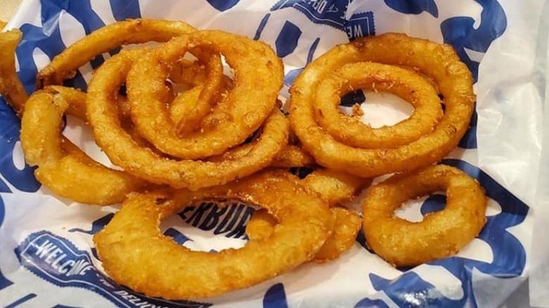 Culver's Onion Rings in a basket