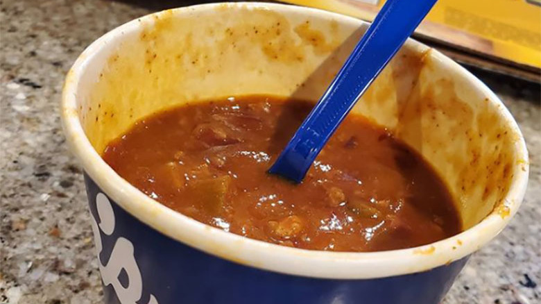 George's Chili in cup