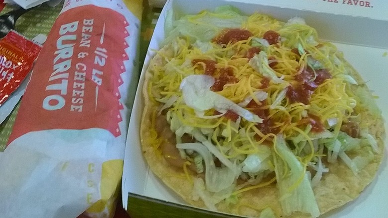 Del taco's Bean and Cheese Crunchtada