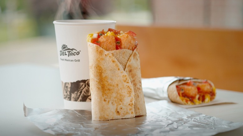 Del Taco Breakfast Toasted Wrap