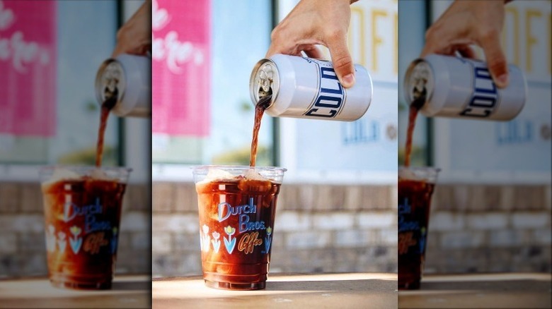 Nitro-Infused Cold Brew being poured