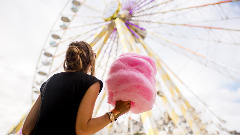Cotton candy at the fair