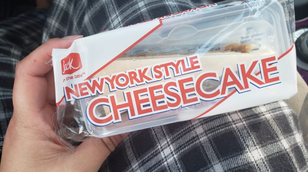 NY Style Cheesecake fast food dessert from Jack in the Box