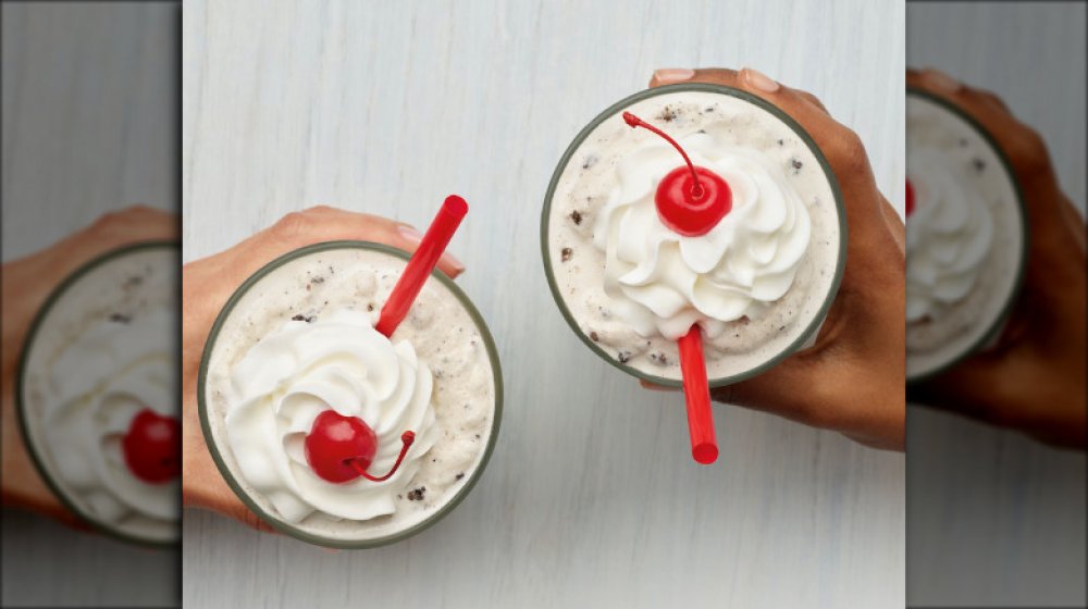 Cookies & Cream Milkshake fast food dessert from Chick-fil-A