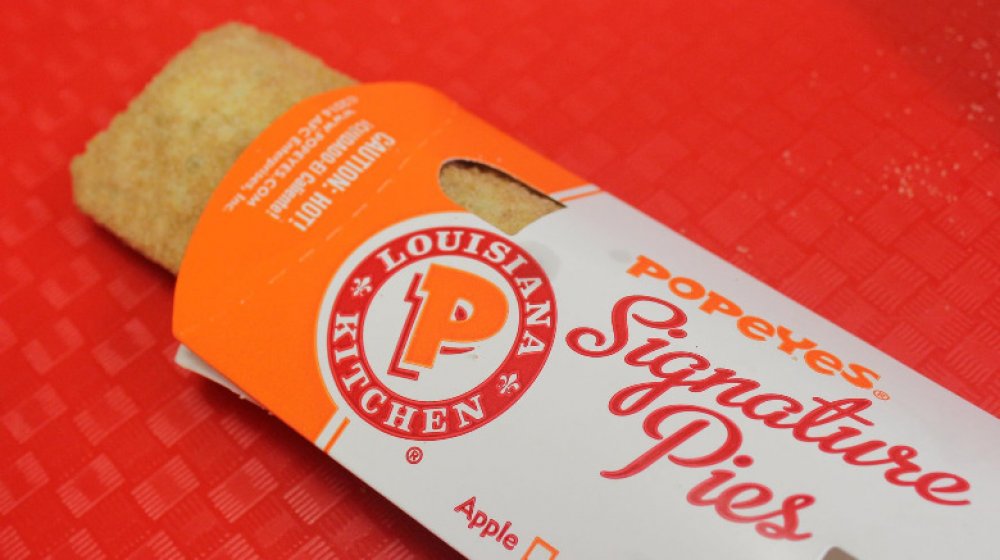 Cinnamon Apple Pie fast food dessert from Popeyes