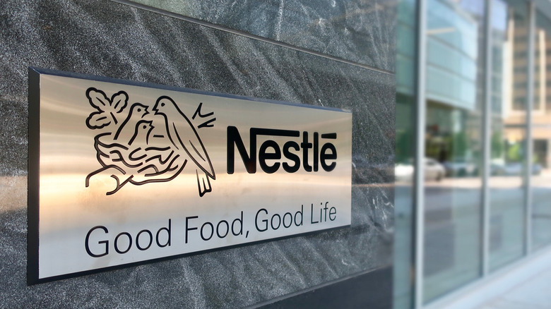 Nestle sign on building